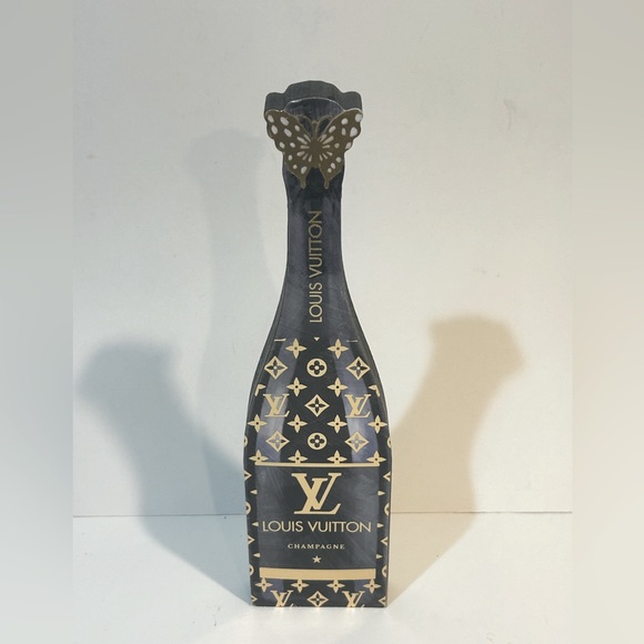 Louis Vuitton | Bags | Louis Vuitton Black And Gold Champagne Bottle ... - Luxury Champagne Bottle Decorative Displays